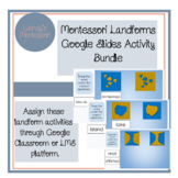 Montessori Land Forms Google Slides Digital Activities Bundle