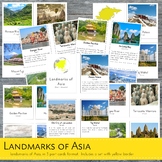 Montessori Landmarks of Asia 3 Part Cards and Fact Cards