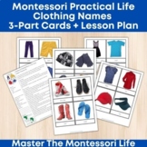 Montessori Language Arts & Practical Life Clothing 3-Part 