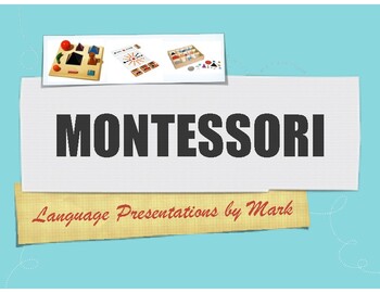 Preview of Montessori Language Curriculum (4th, 5th, 6th Grade)