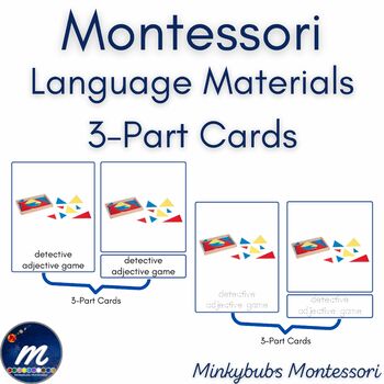 Preview of Montessori Language Materials Lower Elementary 3-Part Cards