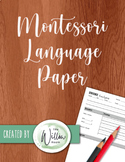 Montessori Language Paper