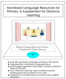 Montessori Language Resources for Primary: A Supplement fo