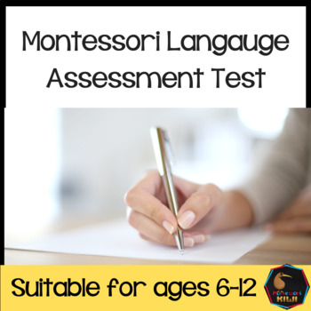 Preview of Montessori Language Test for assessment