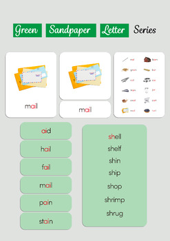 Preview of Montessori Language - The Double Sandpaper Green Cards Series