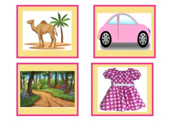 Preview of Montessori - Language - Words & Picture - 50 words
