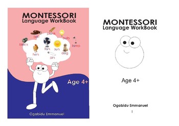 Preview of Montessori Language  Work Book