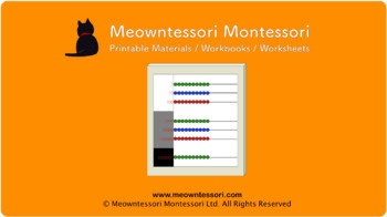 Preview of Montessori Large Bead Frame: Introduction Worksheet for Google Classroom