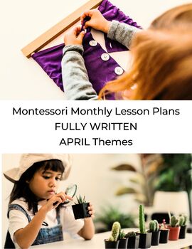 Preview of Montessori Lesson Plans Fully Written Birds Africa Ecology Themes APRIL