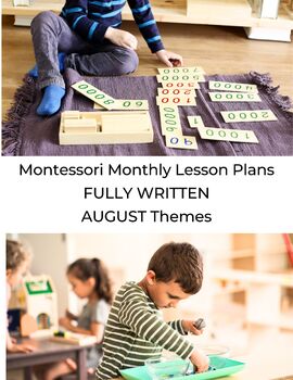 Preview of Montessori Lesson Plans Fully Written Friendship Arctic Circle Themes AUGUST