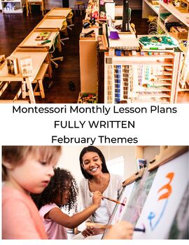 Preview of Montessori Lesson Plans Fully Written History Kindness Europe Themes FEB