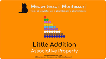 Preview of Montessori Little Addition: Associative Property for Google Classroom