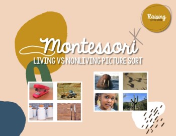 Preview of Montessori Living vs Non Living Sort
