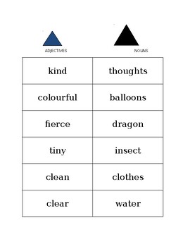 Preview of Montessori Logical Adjective Game Cards