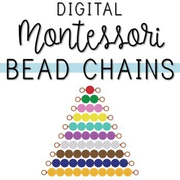 Preview of Montessori Long & Short Bead Chain Books - Digital & Printable 