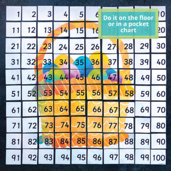 Montessori Math 100 Chart Spring and Easter Basket by Jessica Renee ...