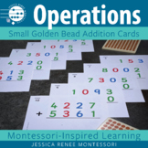 Montessori Math 4 Digit Addition Problems, Golden Beads Ta