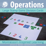 Montessori Math 4-Digit by 1-Digit Division with the Stamp
