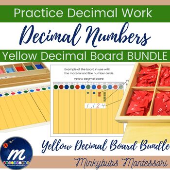 Preview of Montessori Math Ages Manual BUNDLE Decimal Numbers MATH 2 UNIT 1
