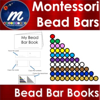 Preview of Montessori Math Bead Bar Books for Math