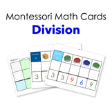 Montessori Math Cards: Division