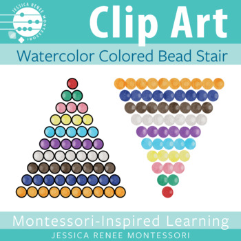 Preview of Montessori Math Clip Art: Bead Stair, Counting Beads, Representing Numbers