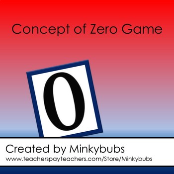 Preview of Montessori Math Concept of Zero Game Lesson Plan Numeration BC Curriculum