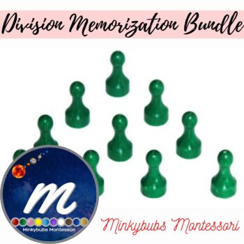Preview of Montessori Math Division Exercises for Memorization Everything you Need