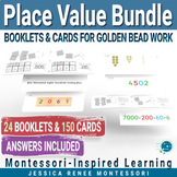 Montessori Math Golden Bead Activity Cards and Booklets fo