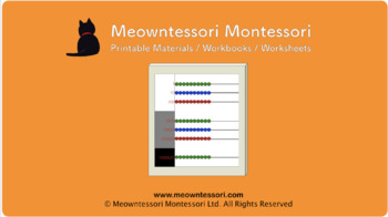 Preview of Montessori Math Large Bead Frame Introduction Presentation