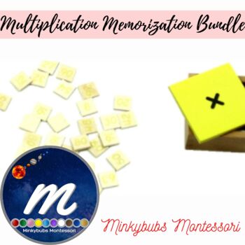 Preview of Montessori Math Multiplication Exercises for Memorization Everything you Need