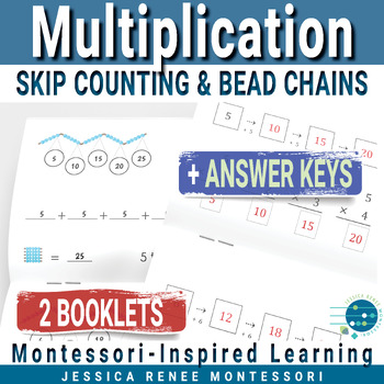 Preview of Montessori Math Multiplication: Skip Counting with Bead Chains and Bead Stair