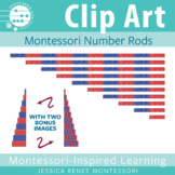 Montessori Math Clip Art: Number Rods, Math Manipulatives,