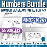 Montessori Math Number Sense Bundle: Numeracy 1-100, Teens, Golden Beads