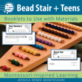 Montessori Math Numbers 1-9 and 11-19 with the Colored Bead Stair