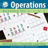 Montessori Math Operations Booklets: Static and Dynamic 4 