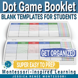 Montessori Math Dot Game Paper Templates, Adding 3 to 9 Nu
