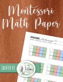Montessori Math Paper Bundle