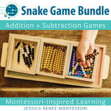 Montessori Math Snake Game Bundle: Addition and Subtractio