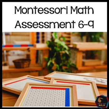 Preview of Montessori Math Test for assessment ages 6-9
