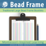 Montessori Math Large Bead Frame Paper, Place Value Chart 