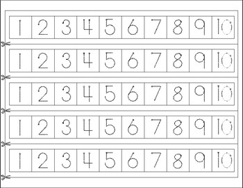 Preview of Montessori Math #s Tracing 1-10 small