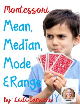 Preview of Montessori Mean, Median, Mode, And Range