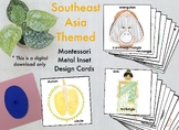 Montessori Metal Inset Designs Continent Study of Southeast Asia