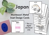 Montessori Metal Inset Designs set 12 - Japan