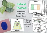 Montessori Metal Inset Ireland themed design cards