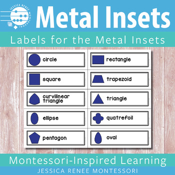 Preview of Montessori Metal Inset Labels for Free
