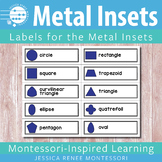 Montessori Metal Inset Labels for Free