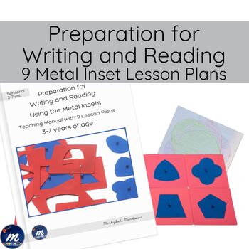 Preview of Montessori Metal Insets for Language Set of 9 Lesson Plans