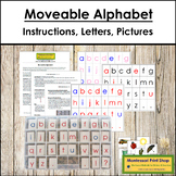 Montessori Moveable Alphabet Print (with instructions)